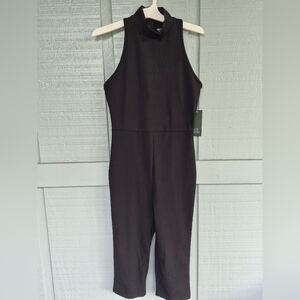 NWT Wild Fable Black Sleeveless Capri Jumpsuit Small